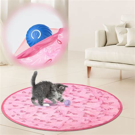 Power Ball Cat Toy 2.0 with Cat Mat, 2 in 1 Interactive Cat Toys .